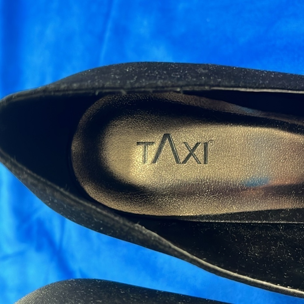 ⭐️ NIB - Taxi black satin peep-toe heels- size 36 - Picture 4 of 10